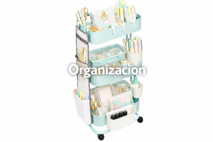 Carrito organizador para manualidades Silhouette A La Cart con accesorios de organización 
