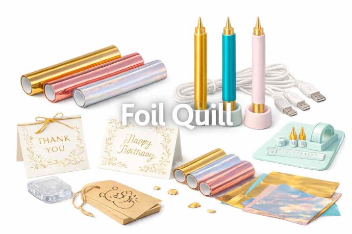 Foil Quill herramienta para aplicar foil con calor en tarjetas y proyectos de manualidades