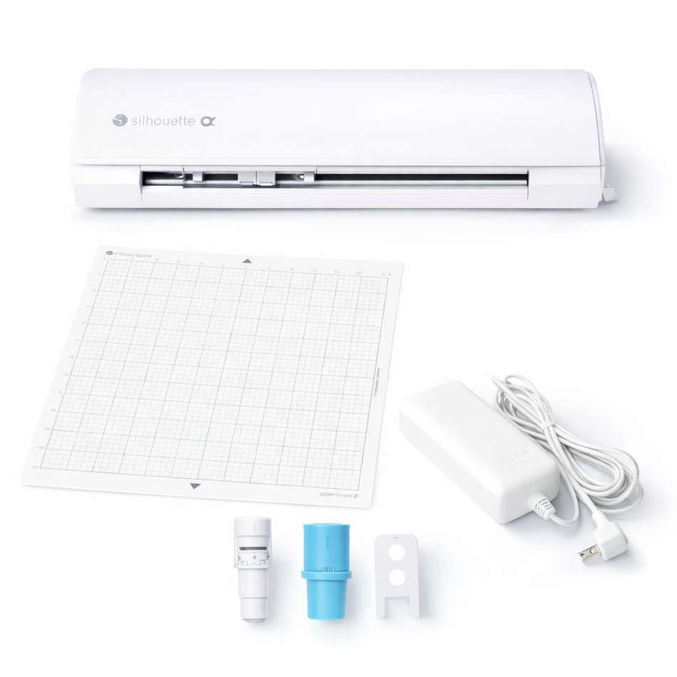 Kit Distribuidor Silhouette Cameo Alpha blanca con accesorios incluidos en Costa Rica