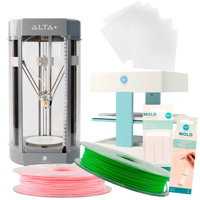 Silhouette Alta 3D Plus + Mold Press - Kit de Temporada -