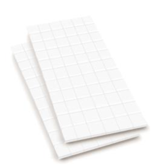 Puntos adhesivos en relieve cuadrados grandes