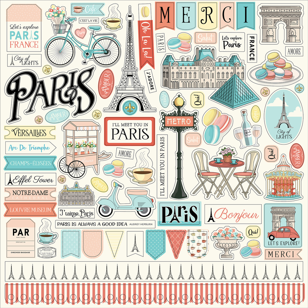 Paris - Echo Park -Element Sticker