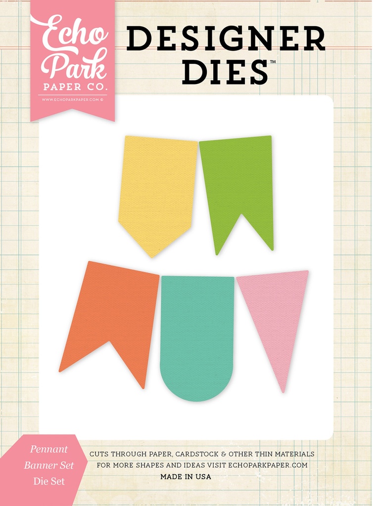 Troqueles - 6 banderines medianos