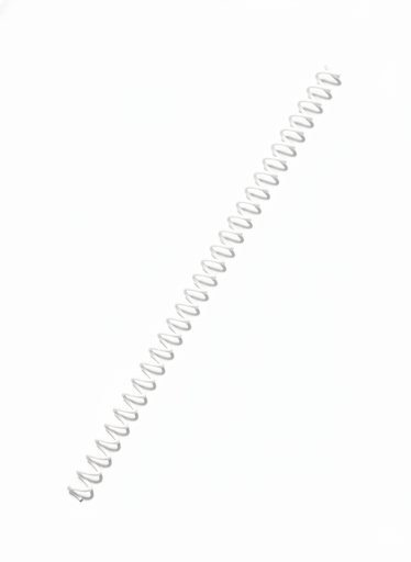 [RE0.5B] Resorte Espiral Blanco 2:1 0.50 (1/2) in