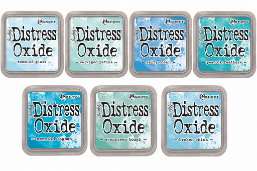 Tintas Distress Oxide Tonos Celestes