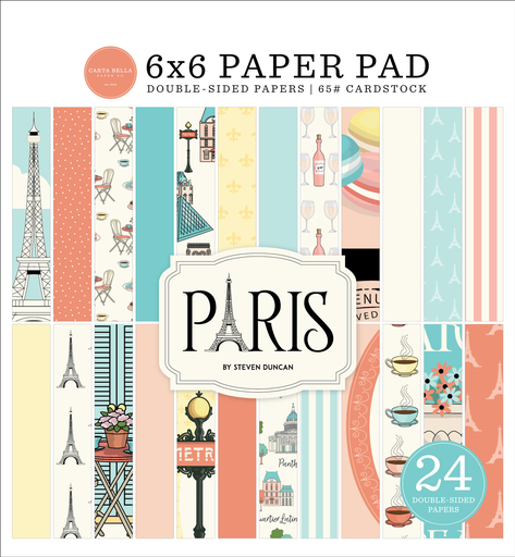 [CBP405023] Paris - Echo park - Cartlinas de Colección Premium 6x6in