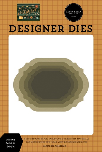 [CBHV380040] Harvest - Juego de Troqueles Grande de Etiquetas #2