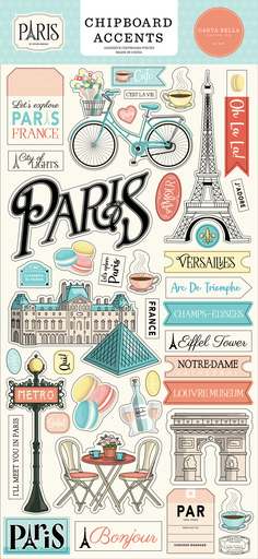 [CBP405021] Paris - Echo Park - Chipboard Accents