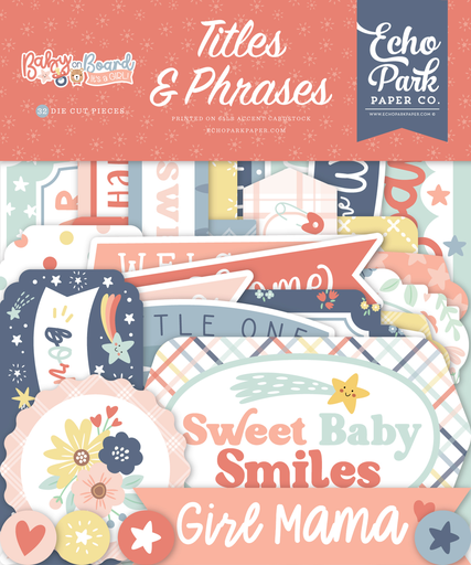 [BOG414032] Baby On Board Girl - Echo Park - Efémeras Títulos & Frases