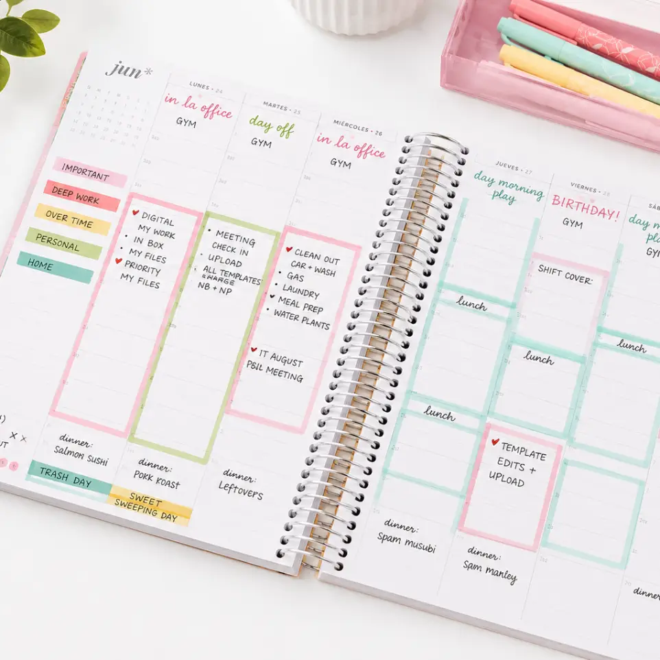 Ideas para Planners con encuadernacion Cinch