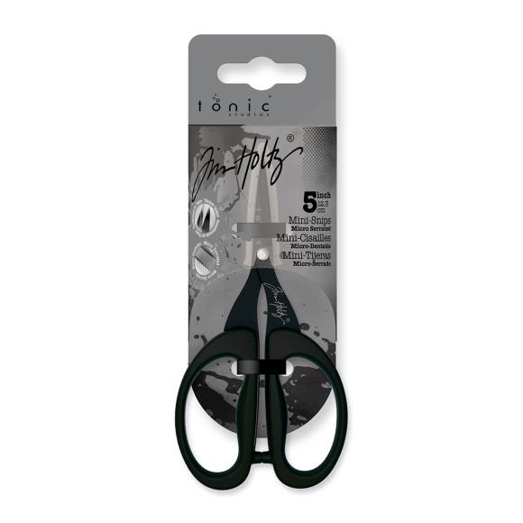 Tonic Tijeras Mini Dentadas de Titanio Antiadherente 5" - Tim Holtz