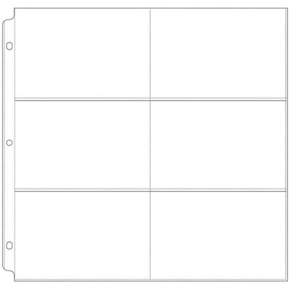 Fundas de 6 Bolsillos 12x12"