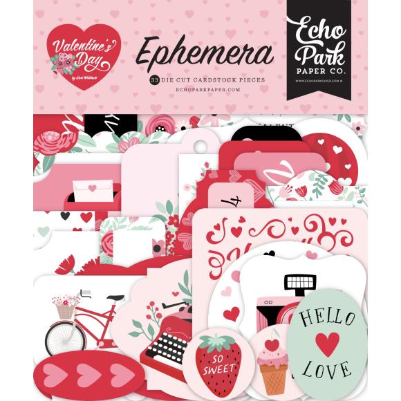 Efémeras - Valentines Day - Tarjetas de Journaling 3X4 Echo Park