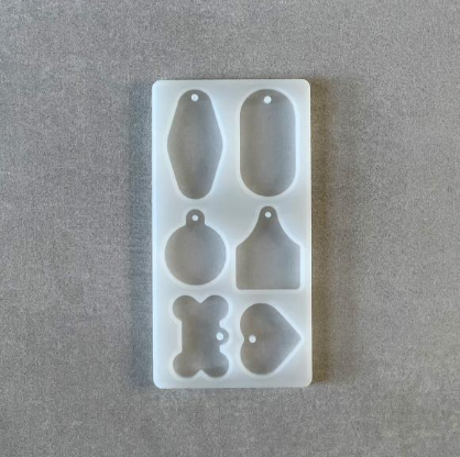 Molde de silicona Etiquetas para llaveros