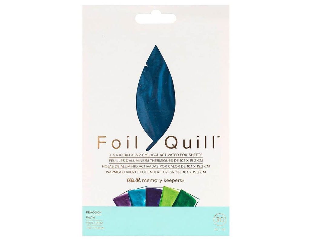 WR PAQUETE FOIL QUILL PAVO REAL