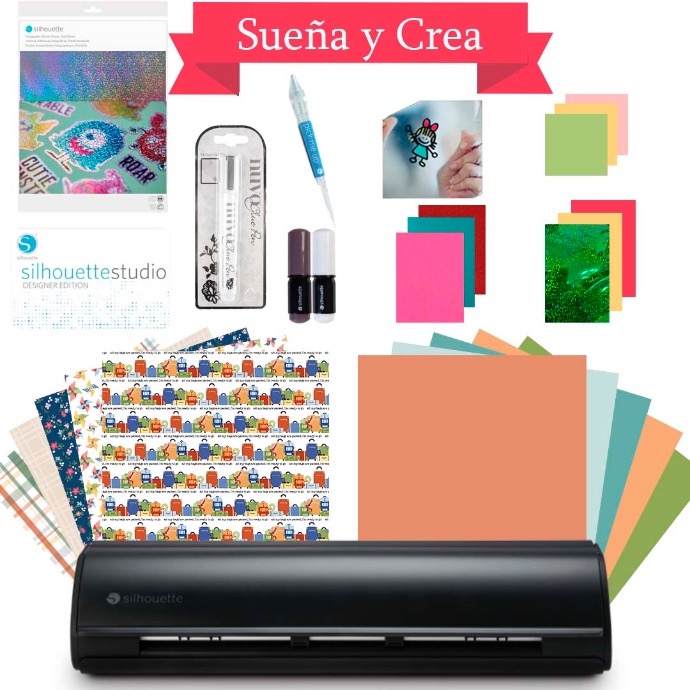 03 Silhouette Cameo 5 12in Negro mate - Kit Sueña & Crea -