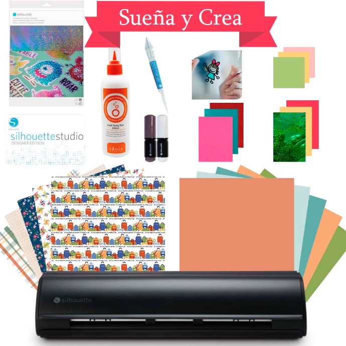03 Silhouette Cameo 5 12in Negro mate - Kit Sueña & Crea -