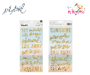 SET SAIL - Stickers Puffy Frases Doradas