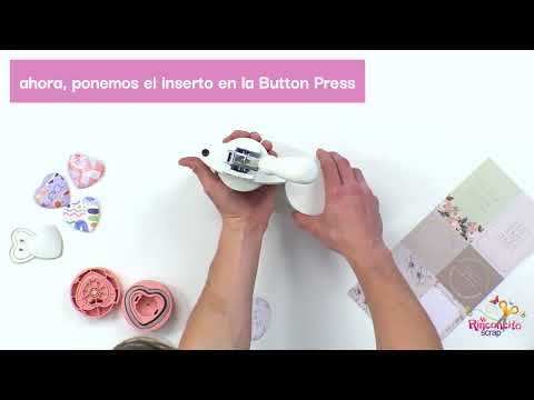 Button Press Broche Corazón 58MM