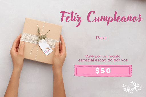 Tarjeta de Regalo Cumpleaños $100