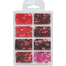 Lentejuelas Craft Medley™ Creative Essentials 7 mm 0.56 oz Rouge