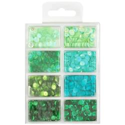 Craft Medley Cup Sequins 7mm Go Green