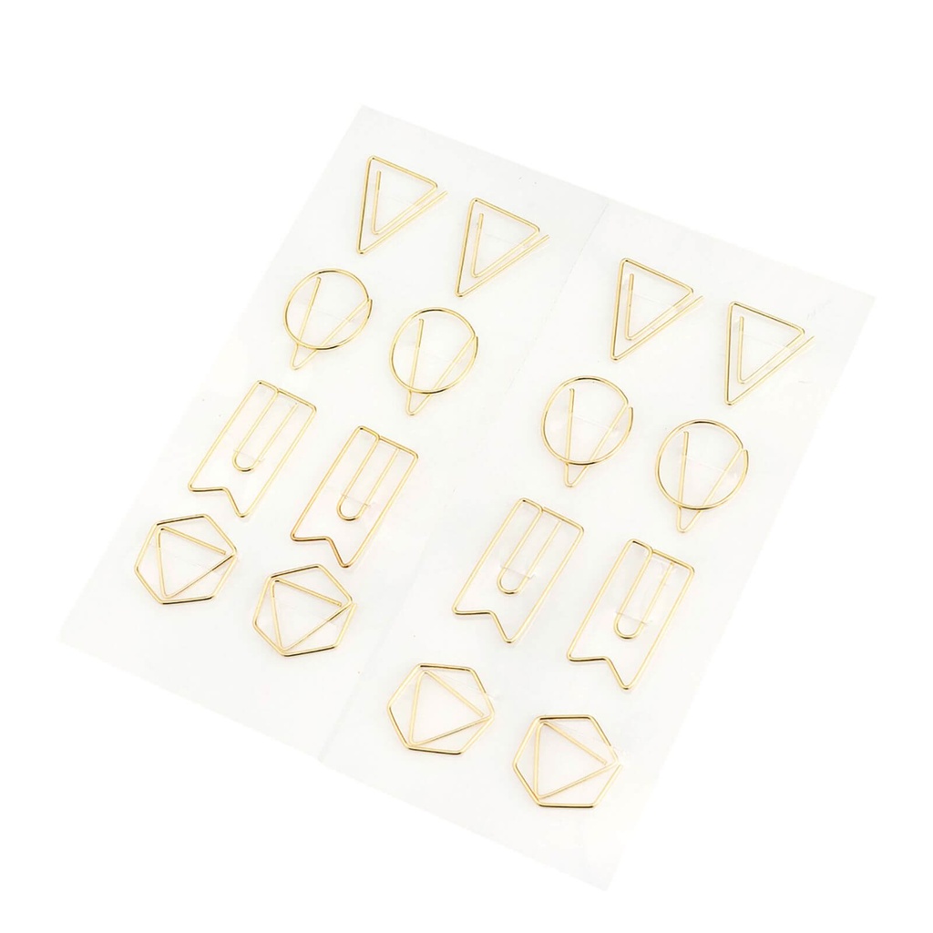 Clips de Formas Dorados