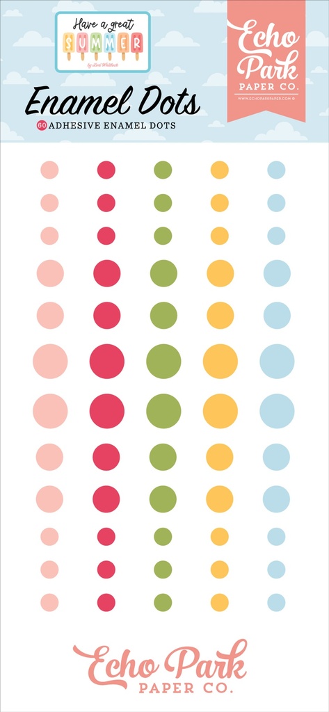 Have A Great Summer - Echo Park - Enamel Dots