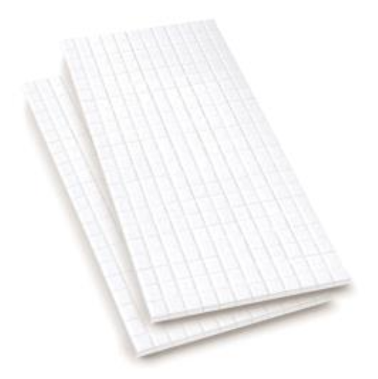 Puntos adhesivos en relieve cuadrados pequeños