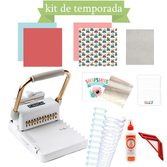01 Encuadernadora Universal Cinch - Kit de Temporada - Papá eres el mejor!