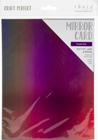 Craft Perfect Cartulina Iridiscente Purple Rain 8.5x11¨