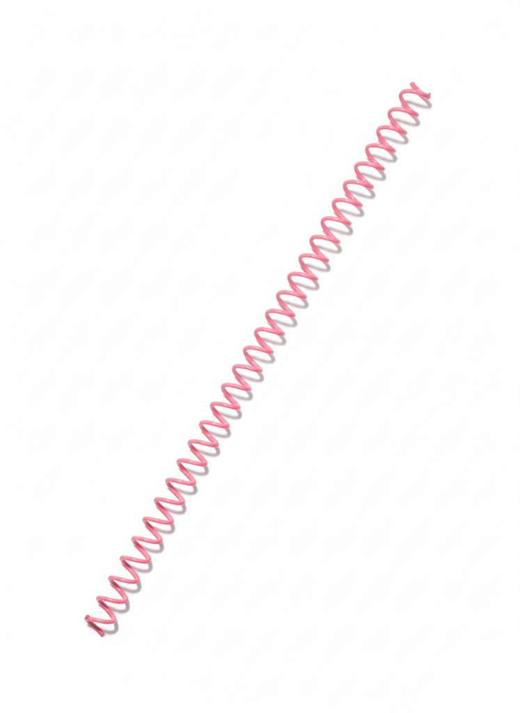 Resorte Espiral Rosado 2:1 0.50 (1/2) in
