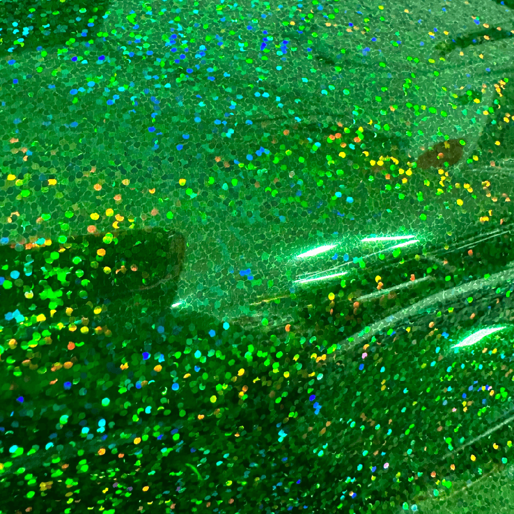[10269] Thermoadhesivo Holográfico Verde