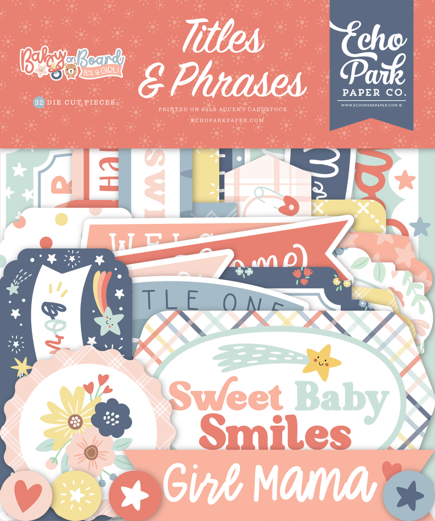 [BOG414032] Baby On Board Girl - Echo Park - Efémeras Títulos & Frases