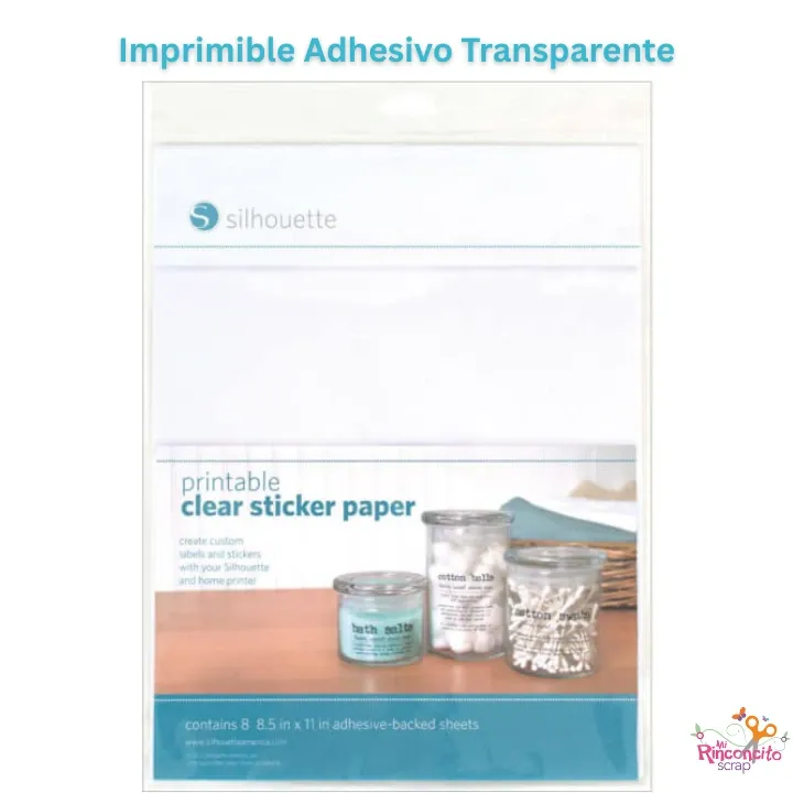 Imprimible Adhesivo Transparente