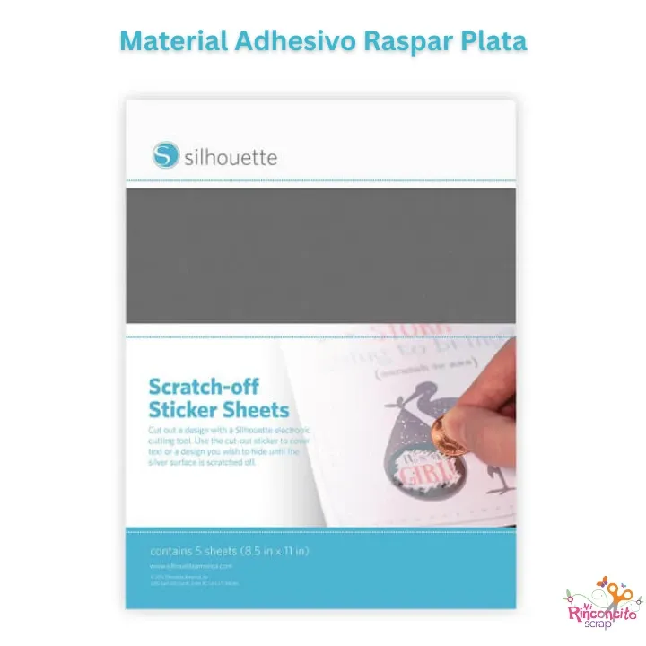 Material Adhesivo Raspar Plata