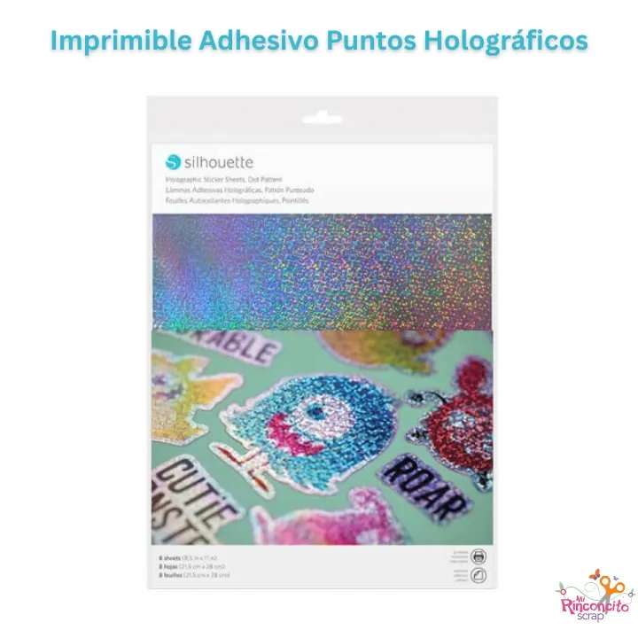 [MEDIA-DOT-ADH] Imprimible Adhesivo Puntos Holográficos