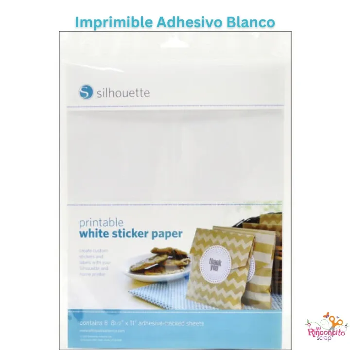 Imprimible Adhesivo Blanco
