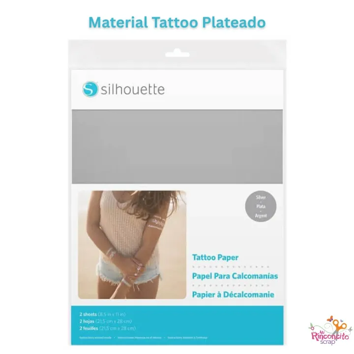 [MEDIA-TATTOO-SVR] Material Tattoo Plateado