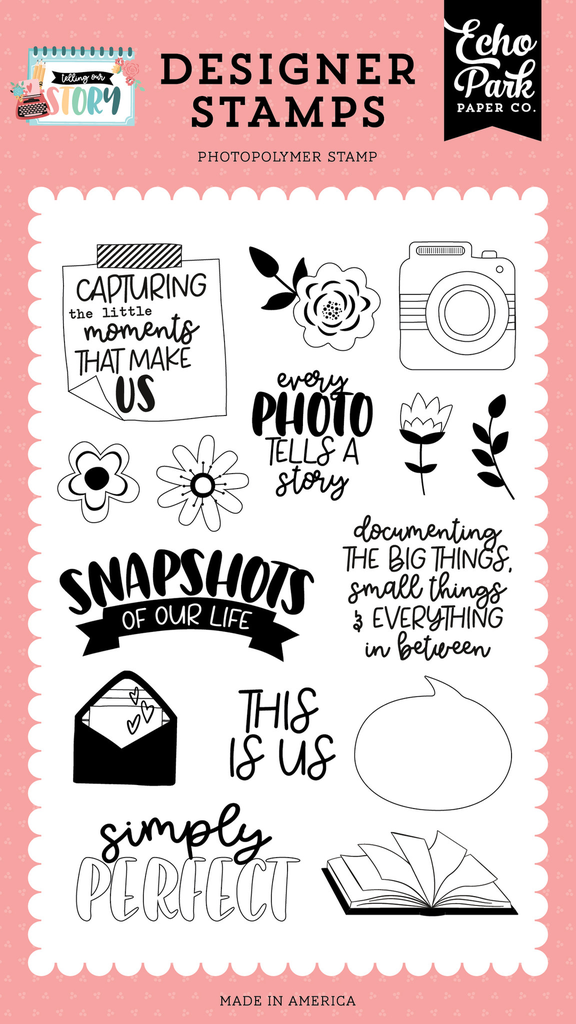 Telling Our Story - Echo Park - Snapshots Stamp Set