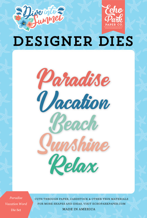 Troqueles - Frases Dive into Summer