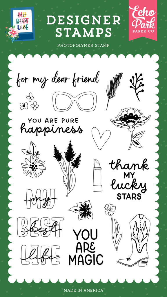 My Best Life - Echo Park - Stamp Set