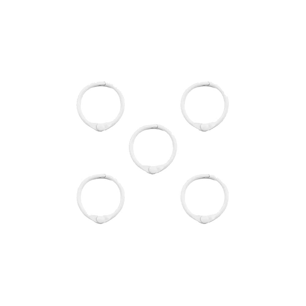 Argollas de Metal Blanca