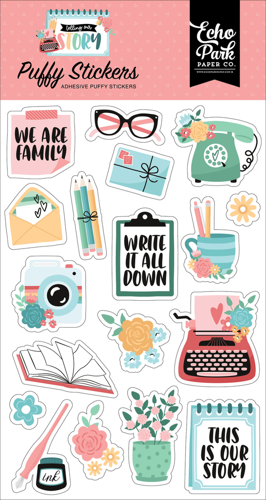 Telling Our Story - Echo Park - Puffy Stickers