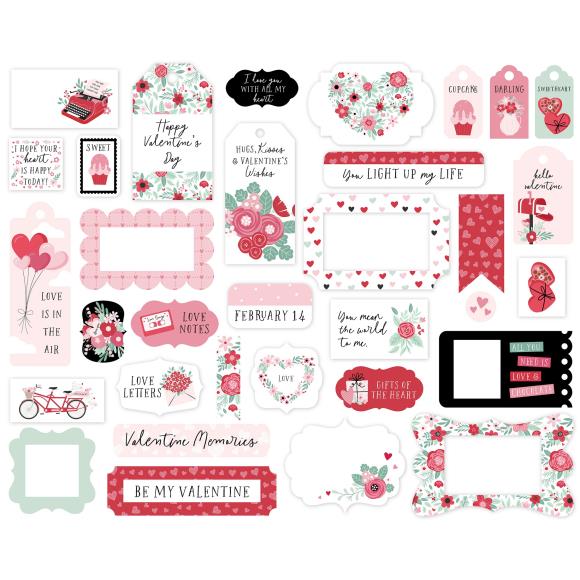 Efémeras Journaling- Valentines Day - 3X4 Echo Park