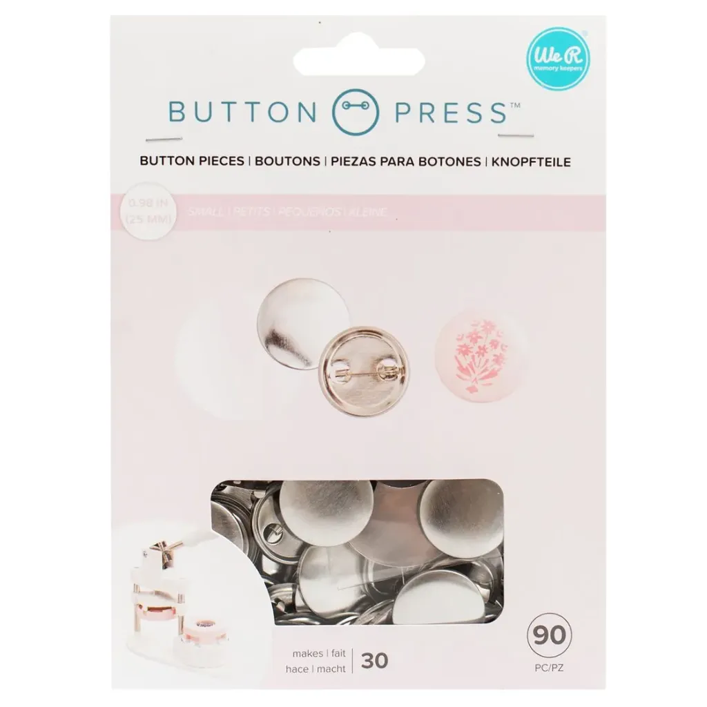 Button Press Broches Pequeños 25mm