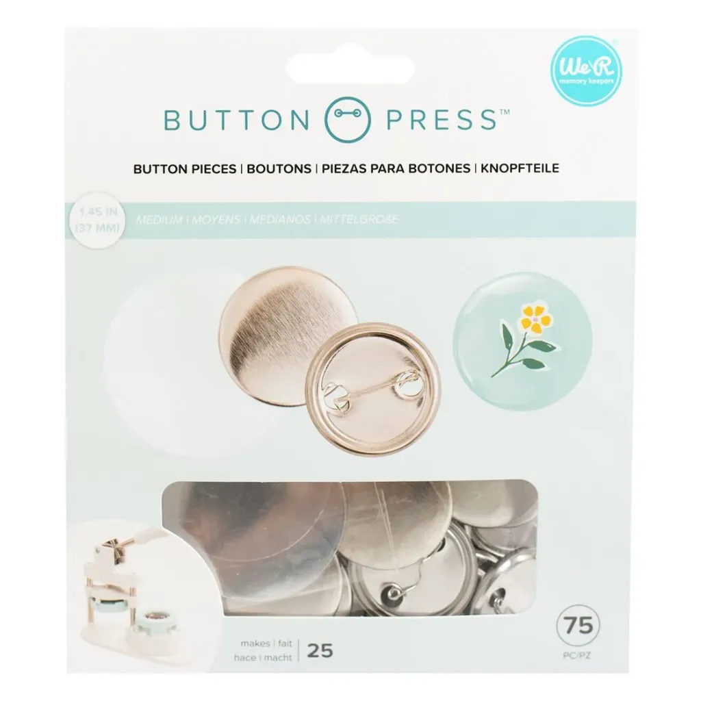 Button Press Broches Medianos 37mm