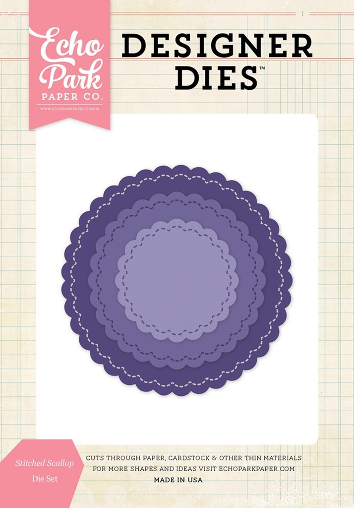 Troqueles - Círculos Scallop Bordado