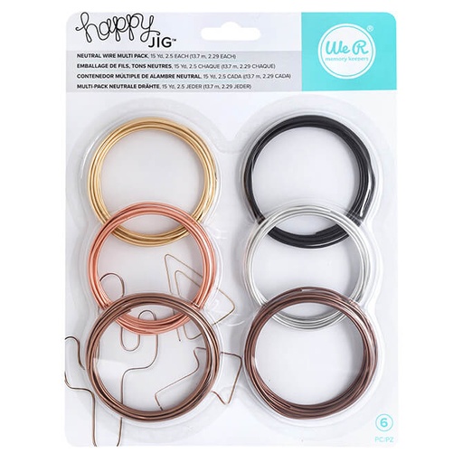 [633356602668] Alambres Neutrales Happy Jig 6 Piezas