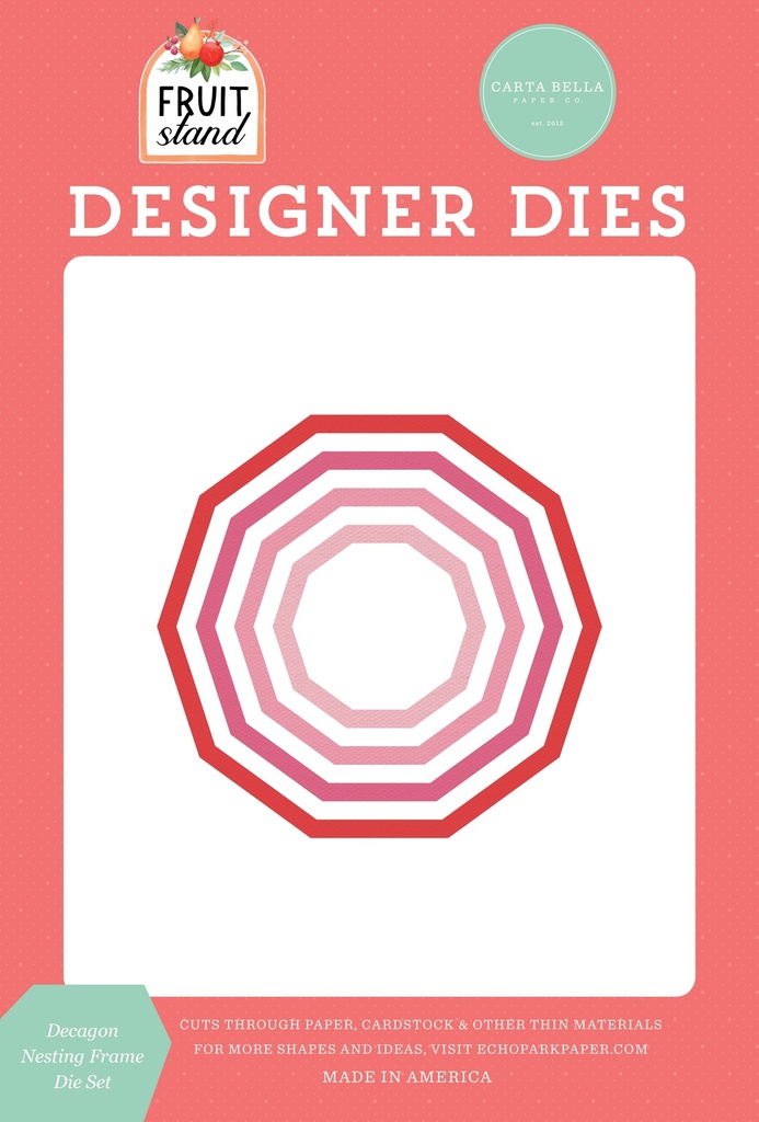 Troqueles - Decágono Fruit Stand Carta Bella